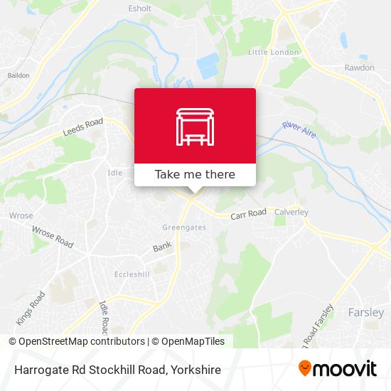 Harrogate Rd Stockhill Road map