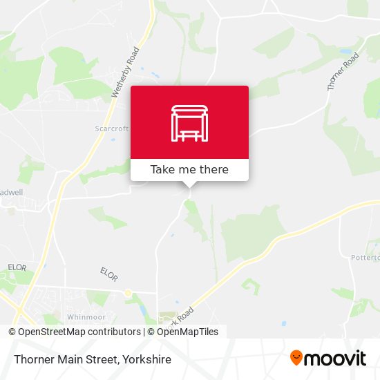Thorner Main Street map