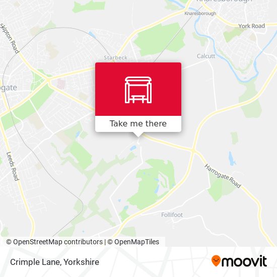 Crimple Lane map