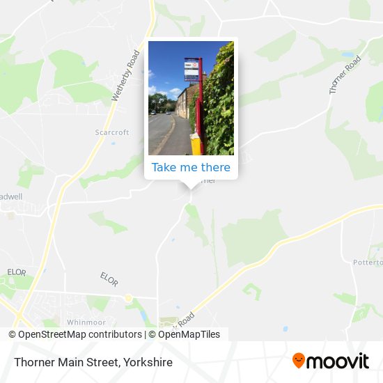 Thorner Main Street map