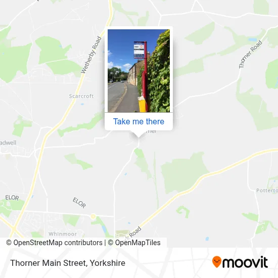 Thorner Main Street map