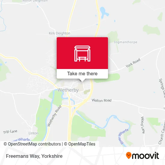 Freemans Way map