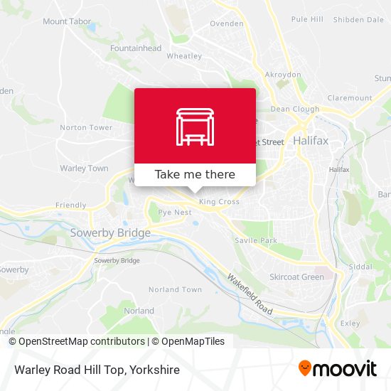 Warley Road Hill Top map