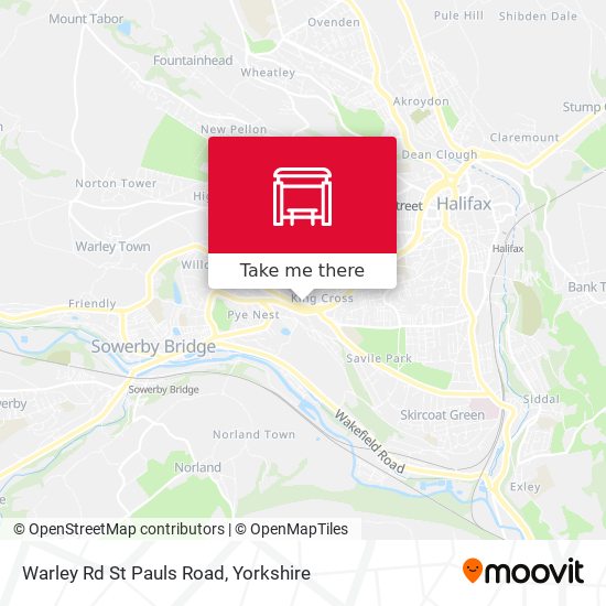 Warley Rd St Pauls Road map