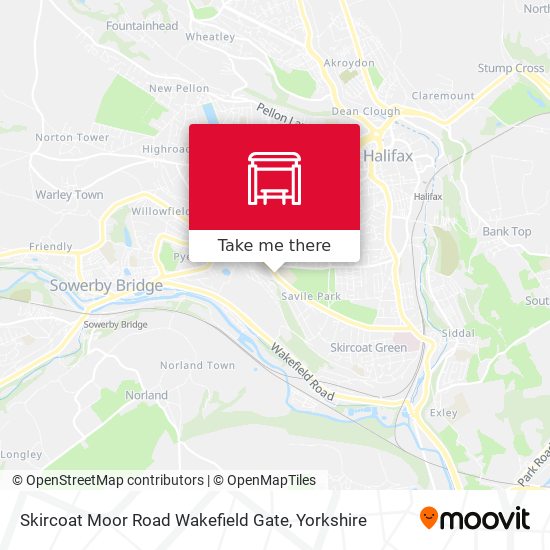 Skircoat Moor Road Wakefield Gate map