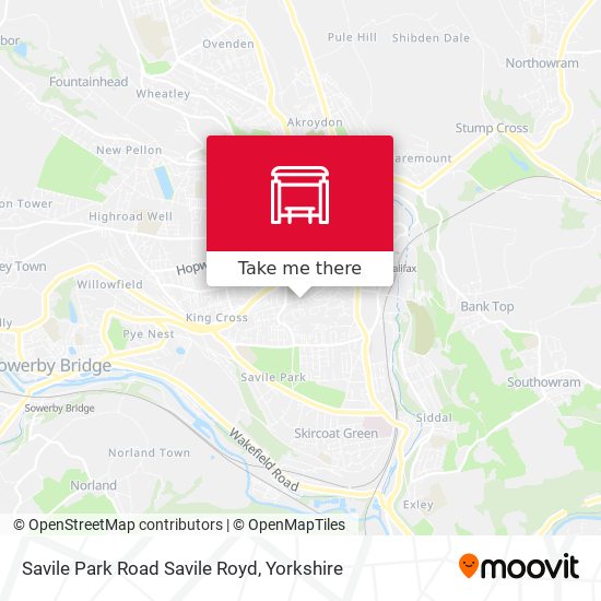 Savile Park Road Savile Royd map