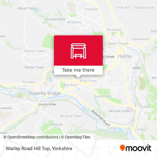 Warley Road Hill Top map