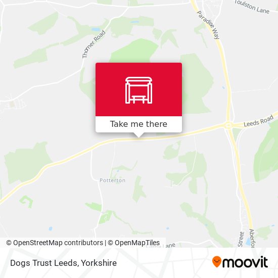 Dogs Trust Leeds map