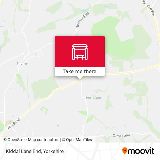Kiddal Lane End map