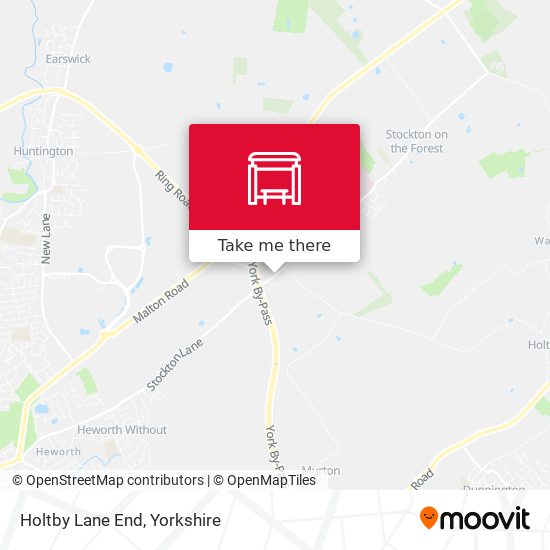 Holtby Lane End map