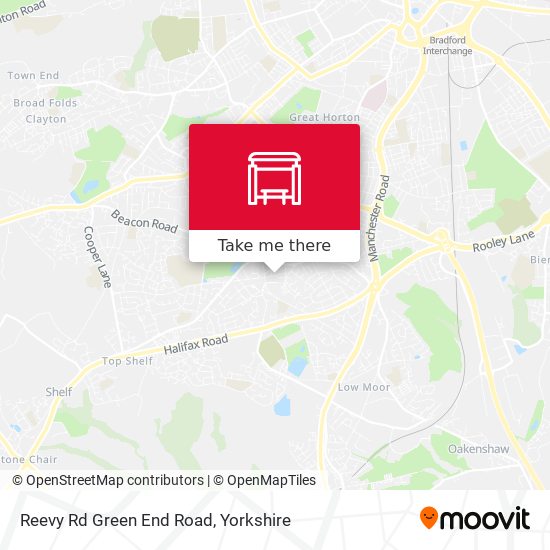 Reevy Rd Green End Road map