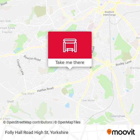 Folly Hall Road High St map