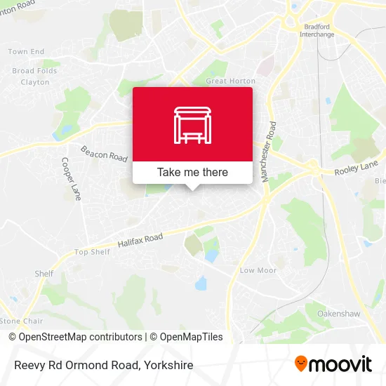 Reevy Rd Ormond Road map