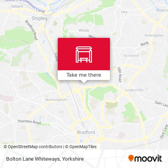 Bolton Lane Whiteways map