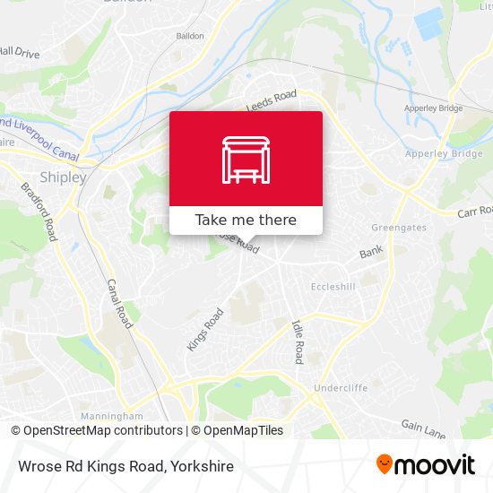 Wrose Rd Kings Road map