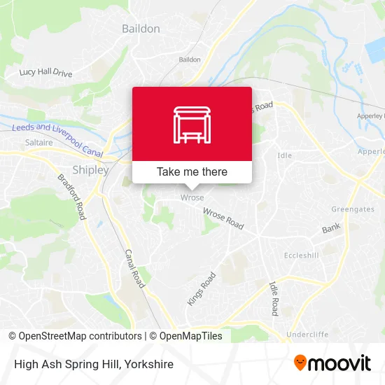 High Ash Spring Hill map