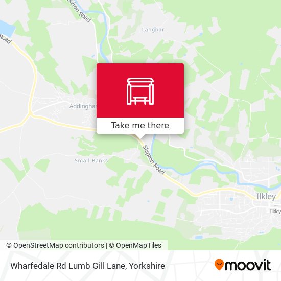 Wharfedale Rd Lumb Gill Lane map
