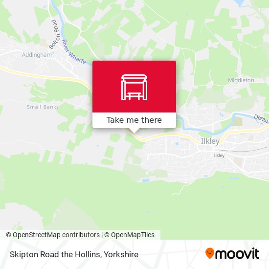 Skipton Road the Hollins map