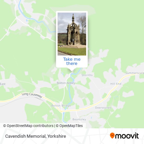 Cavendish Memorial map