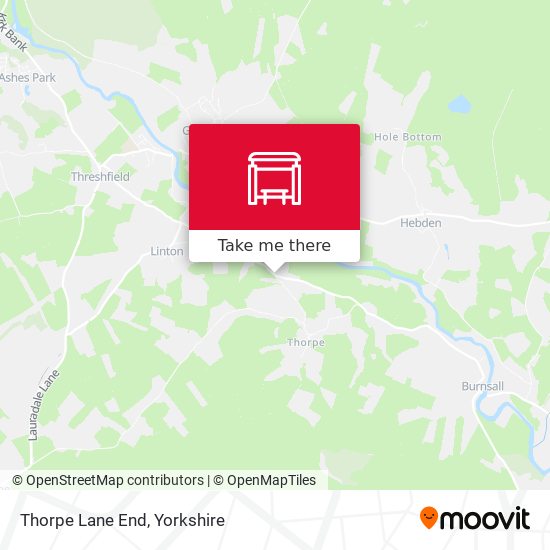 Thorpe Lane End map