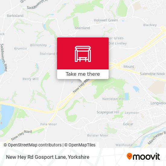 New Hey Rd Gosport Lane map