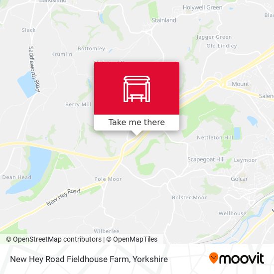 New Hey Road Fieldhouse Farm map