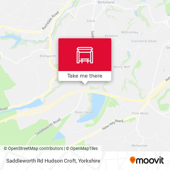 Saddleworth Rd Hudson Croft map