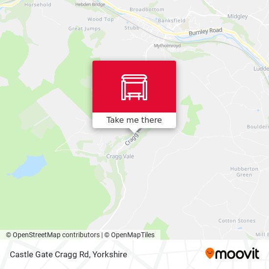 Castle Gate Cragg Rd map