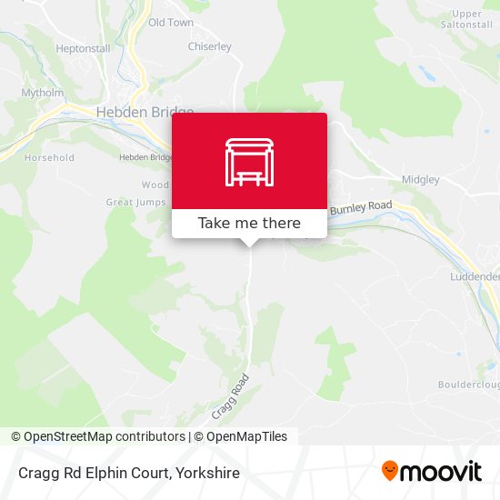 Cragg Rd Elphin Court map