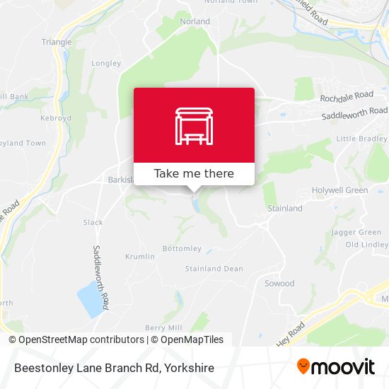 Beestonley Lane Branch Rd map