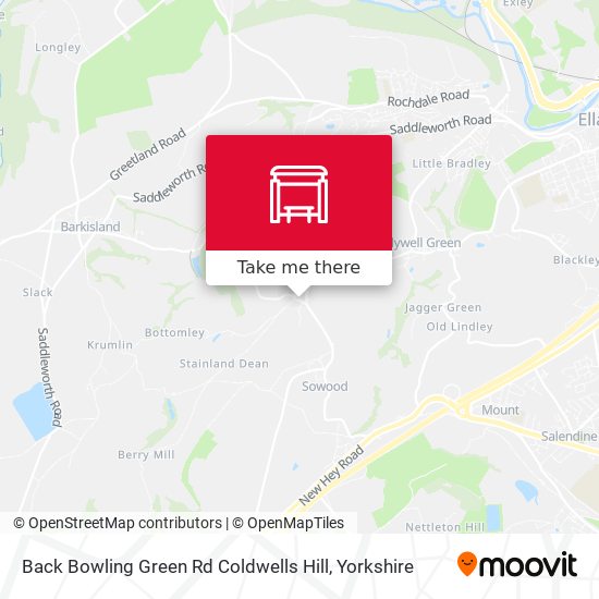 Back Bowling Green Rd Coldwells Hill map