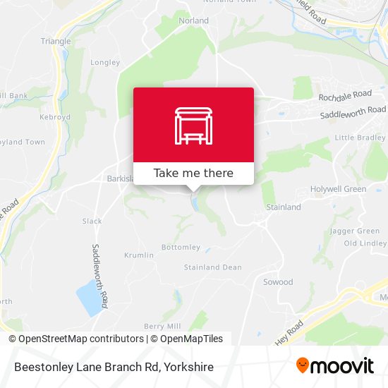 Beestonley Lane Branch Rd map