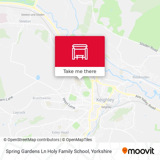 Spring Gardens Ln Holy Family School map