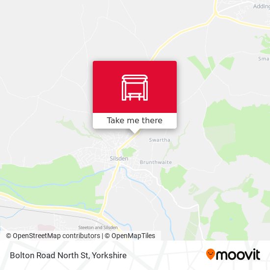 Bolton Road North St map