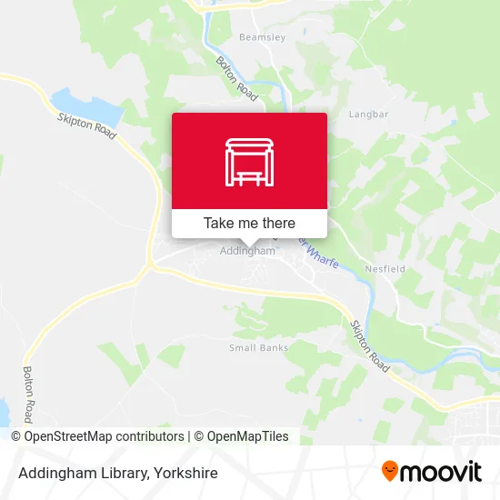 Addingham Library map