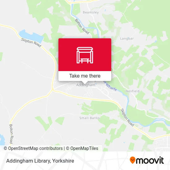Addingham Library map