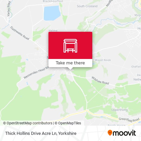 Thick Hollins Drive Acre Ln map
