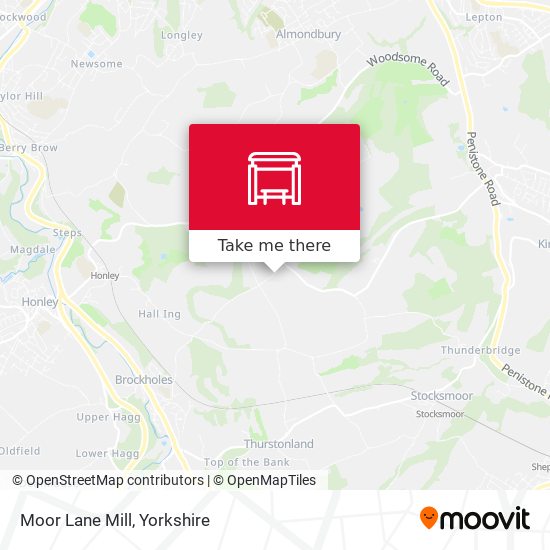 Moor Lane Mill map