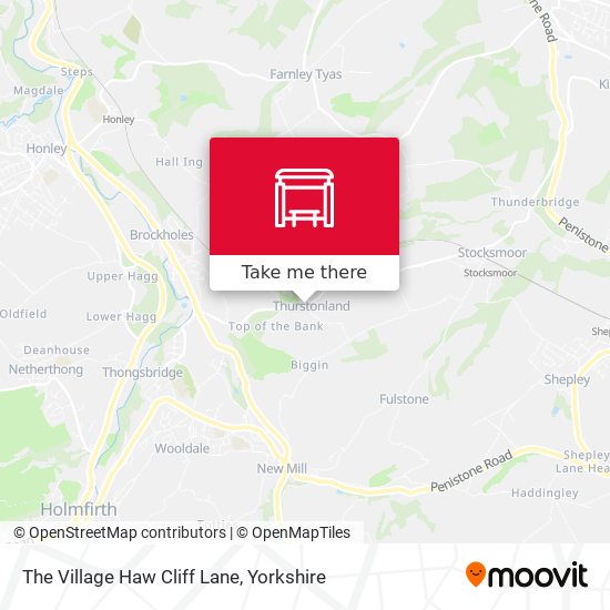 The Village Haw Cliff Lane map