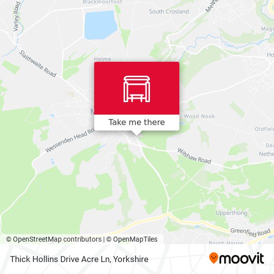 Thick Hollins Drive Acre Ln map