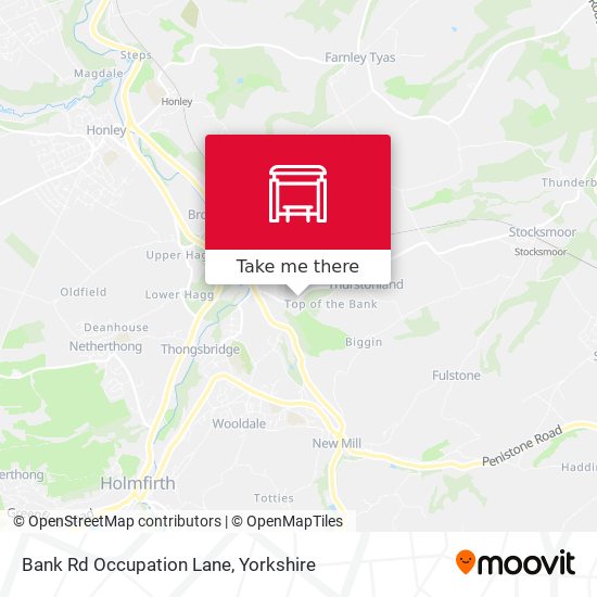 Bank Rd Occupation Lane map