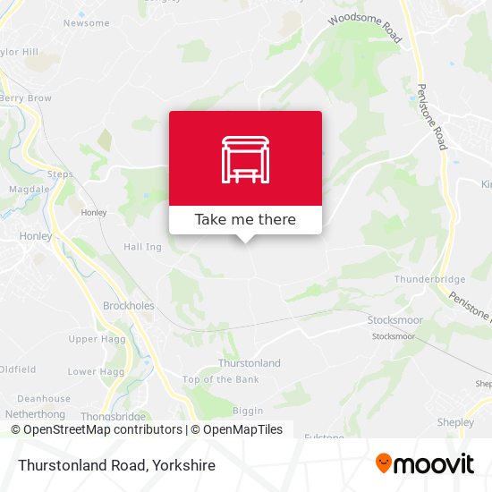Thurstonland Road map