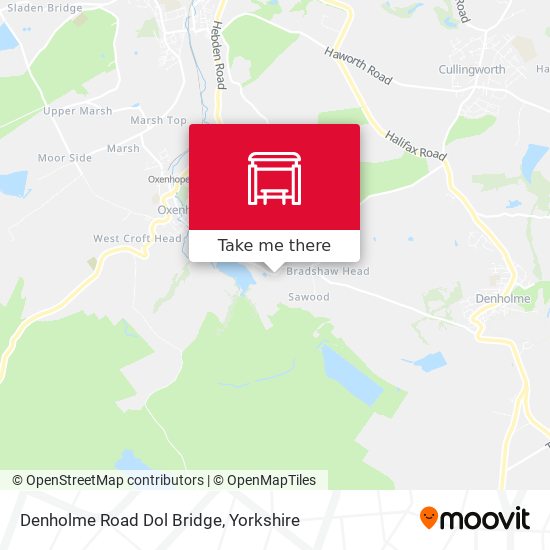 Denholme Road Dol Bridge map