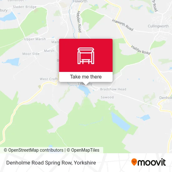 Denholme Road Spring Row map