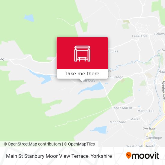 Main St Stanbury Moor View Terrace map