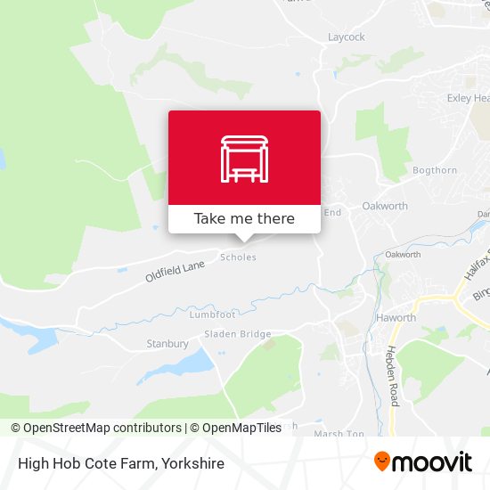 High Hob Cote Farm map
