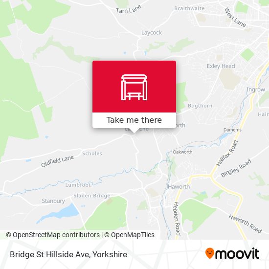 Bridge St Hillside Ave map