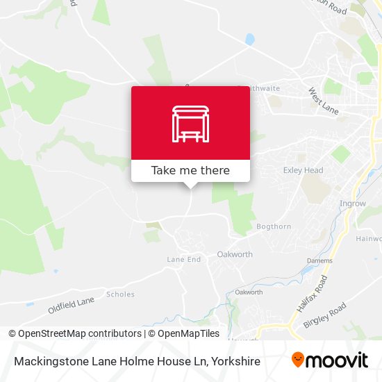 Mackingstone Lane Holme House Ln map