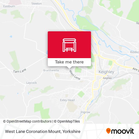 West Lane Coronation Mount map