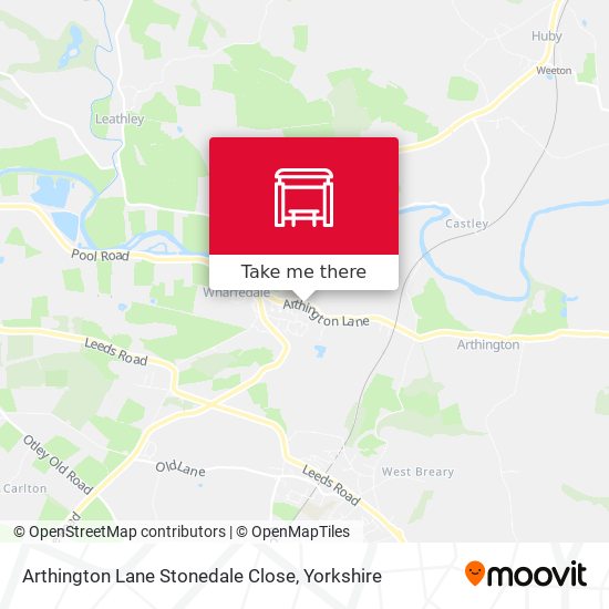 Arthington Lane Stonedale Close map